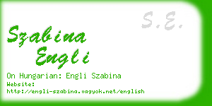 szabina engli business card